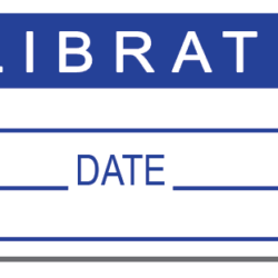 MRM-QLC-175-BL Calibration Sticker/Label, (44 x 16) mm