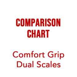 Comparison Chart, Comfort Grip Dual Scale