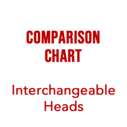 Comparison Chart Interchangeable Head