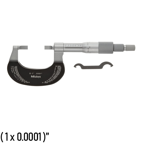 Micromètre Mitutoyo 122-101 0-25 Mm - À Touches Couteaux (lames 0,75 Mm), Acier