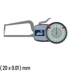MRM-D2R20 Mechanical External Caliper Gauge (0 to 20) mm