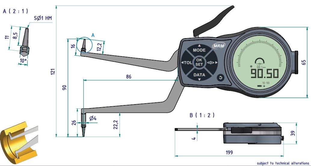 MRM-L270 Caliper Gauge