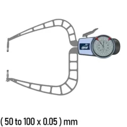 MRM-D4100 External Dial Caliper Gauge (50 to 100) mm