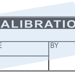 MRM-QLC-100-BK Calibration Sticker/Label, (25 x 13) mm / (1 x 0.5)”