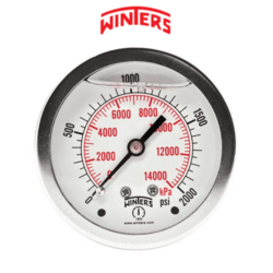 PFQ180 Winters Dial Pressure Gauge