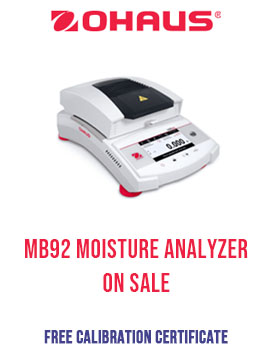 Sales - MB92 Ohaus Moisture Analyzer 90g