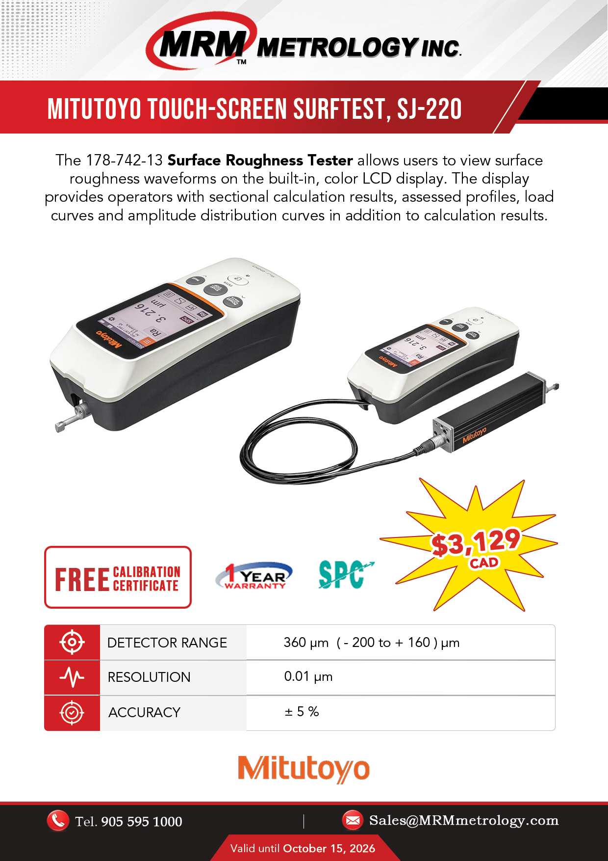 Mitutoyo Surftest SJ-220 Promotion